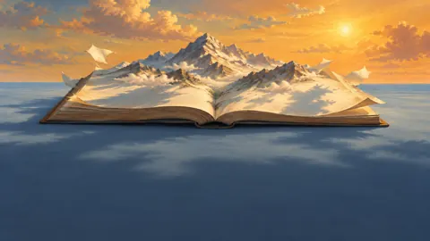 Open Book Mountain Range