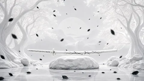 White Forest Samurai Sword