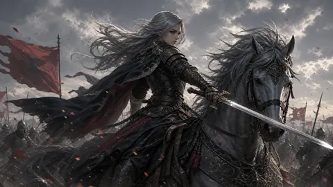 Armored Cavalry Warrior on Horse