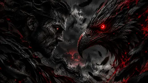 Stone Man and Giant Raven