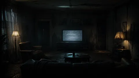 Decaying Living Room Television