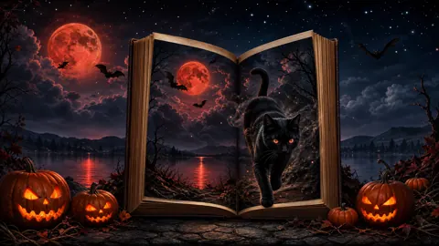 Black Cat From Book