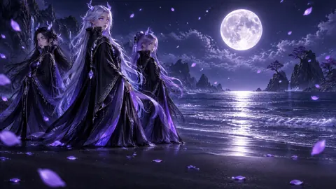 Moon Spirits on Obsidian Beach