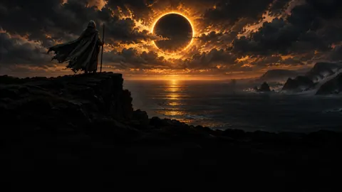 Hooded Wanderer at Eclipse