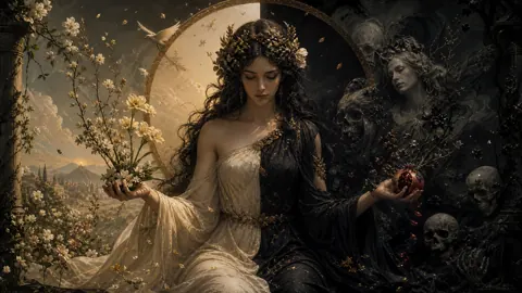 Goddess Persephone With Pomegranate