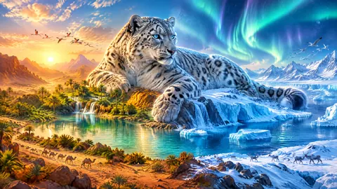 Giant Snow Leopard Oasis