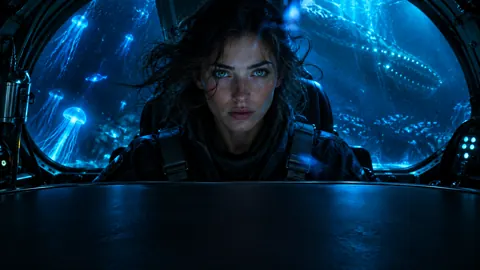 Deep-Sea Navigator With Jellyfish