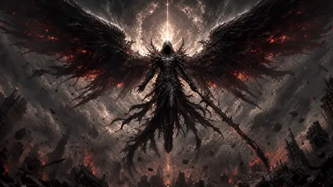 Archangel Above Gothic Ruins