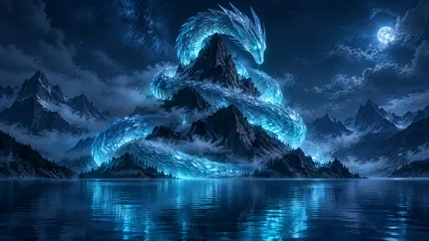 Crystal Serpent Around Black Mountain