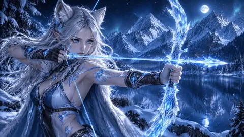 Ice Elf Archer by Moonlit Lake