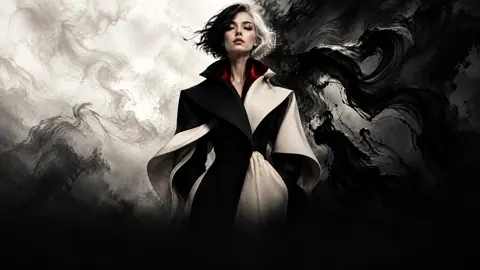 Black and Ivory Fashion Portrait