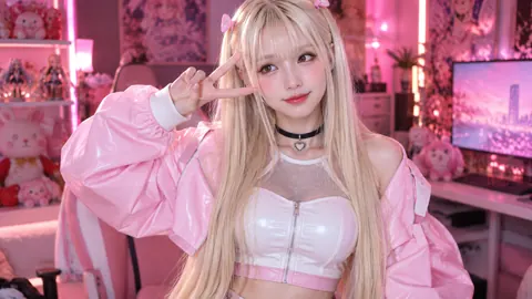 Platinum Blonde Gamer V Sign