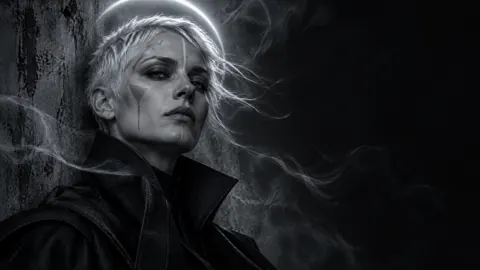 White-Haired Gothic Portrait