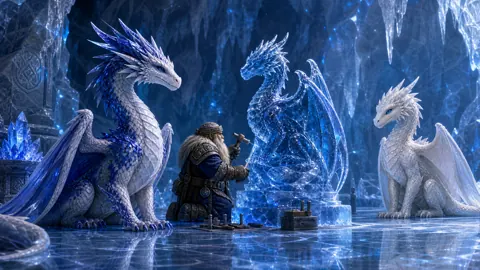 Wyverns and Dwarven Ice Sculptor