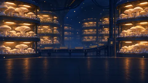 Pixel Mushroom Farm Conveyor