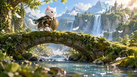 Armored Kitten on Bridge
