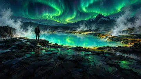 Explorer by Geothermal Pool