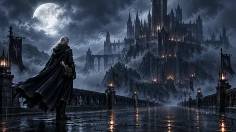 Silver-Haired Messenger at Gothic Citadel
