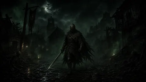 Armored Knight in Green Mist