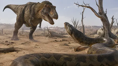 T-Rex Versus Titanoboa Desert