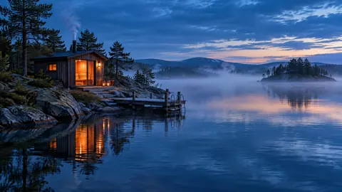 Nordic Lakeside Sauna Pier