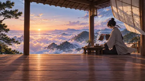 Tea Maker Above Cloud Sea