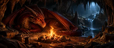 Red Dragon by Campfire