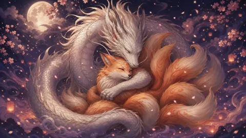 White Dragon and Nine-Tailed Fox