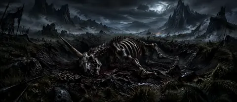 Horned Beast Skeleton Crater