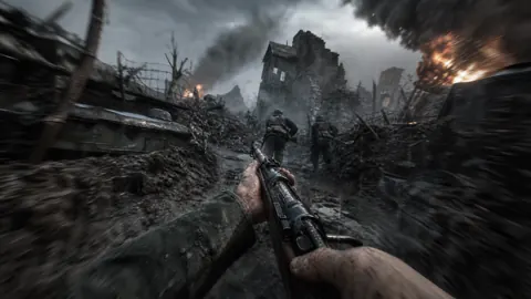 WWII Rifle in Ruined Village