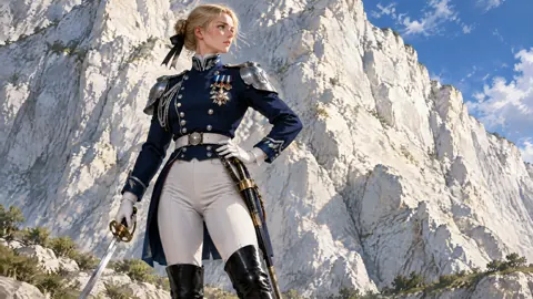 Blonde Commander Before White Cliffs