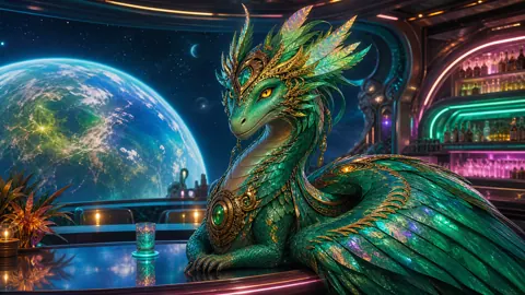 Quetzalcoatl Wyvern in Space Bar