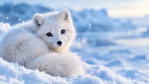 Arctic Fox in Snow