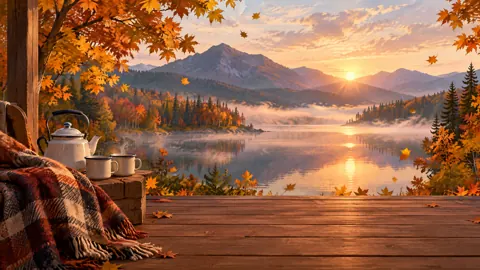 Autumn Porch Mountain Lake