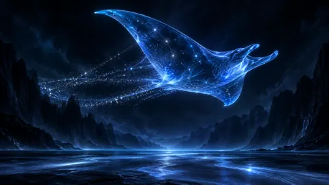 Constellation Manta Above Canyon