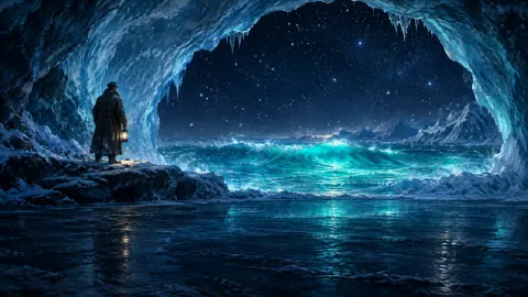 Lighthouse Keeper in Ice Arch