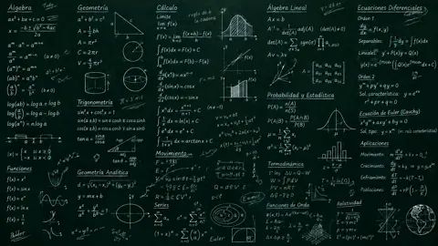 Mathematics and Physics Chalkboard