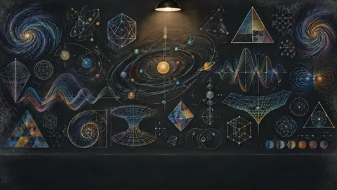 Chalkboard Solar System Diagrams