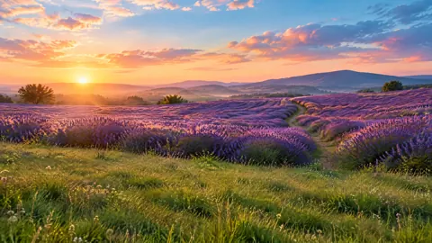 Lavender Field at Sunrise