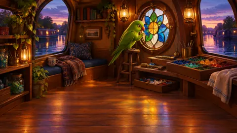Parrot Making Stained Glass