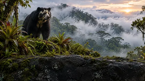 Spectacled Bear in Andean Cloud Forest