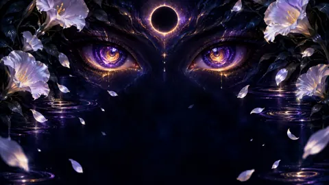 Galaxy Eyes Beneath Eclipse
