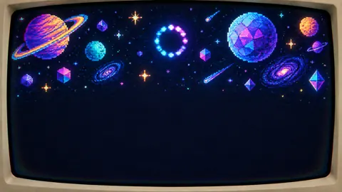 Retro CRT Space Screen