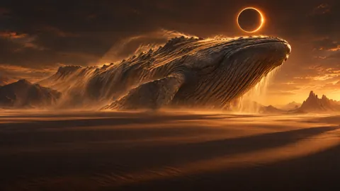 Stone Whale Under Eclipse
