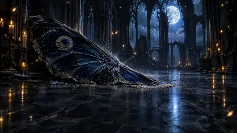 Moth Wing in Gothic Cathedral
