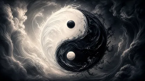 Yin Yang Storm Clouds