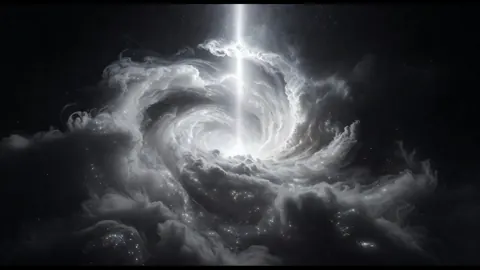 Celestial Vortex and Light Pillar