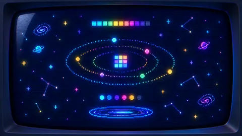 Retro Cosmic Boot Screen