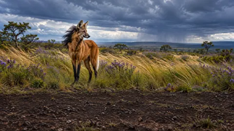 Maned Wolf in Brazilian Cerrado