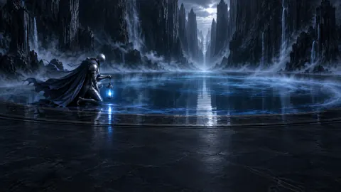 Silver Knight With Blue Lantern